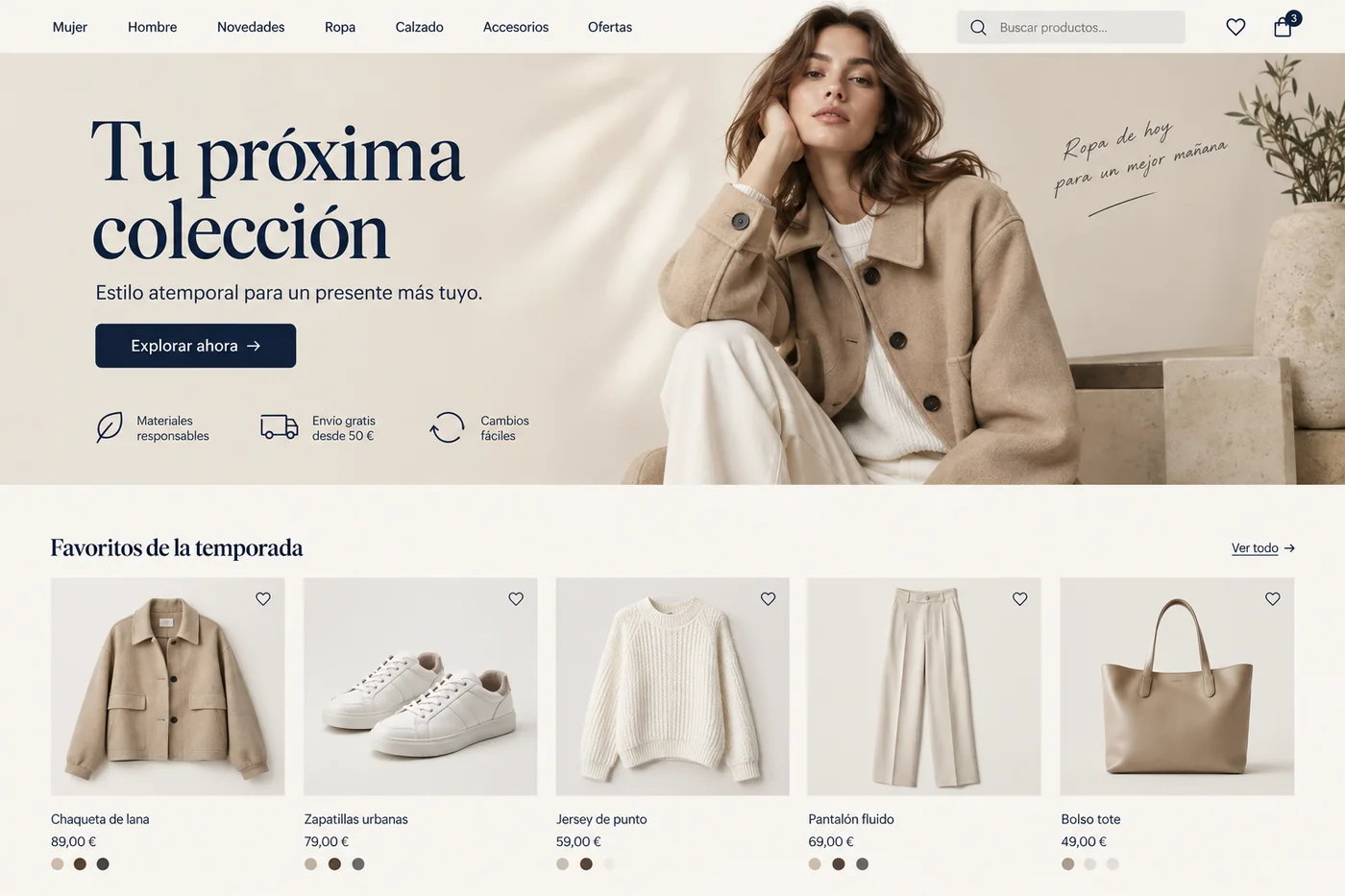 Ejemplo de sistema ecommerce desarrollada por ZENY LABS