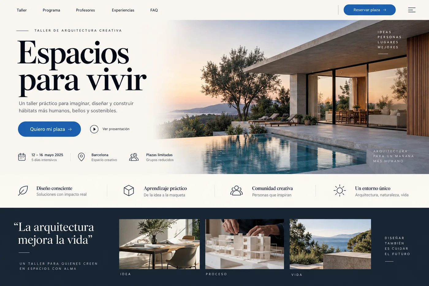 Ejemplo de landing page desarrollada por ZENY LABS